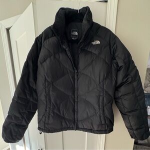 The North Face 550 Puffer Black Down Jacket Womens  XL